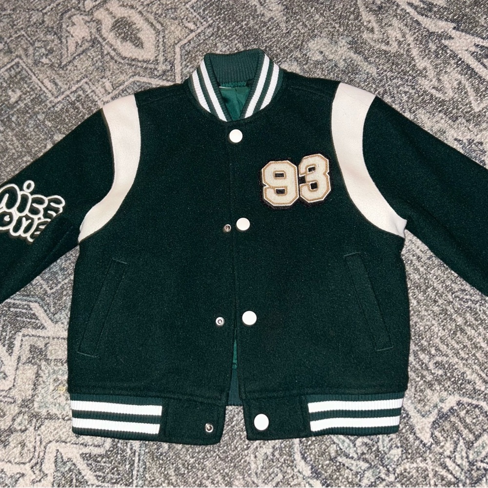 H&M Black and White Kids Varsity Jacket
